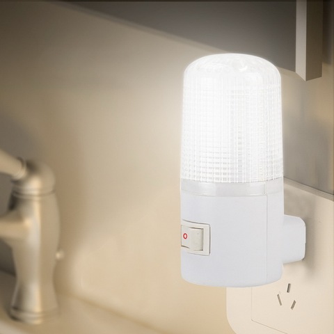 Lámpara de pared de emergencia para el hogar, luz LED de noche con enchufe europeo, montada en la pared, eficiente, 4 LED, 3W ► Foto 1/6