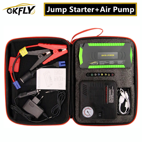 GKFLY Super Power dispositivo de arranque 12V 600A arrancador de batería de coche compresor de bomba de aire para gasolina Diesel cargador de batería Booster ► Foto 1/6