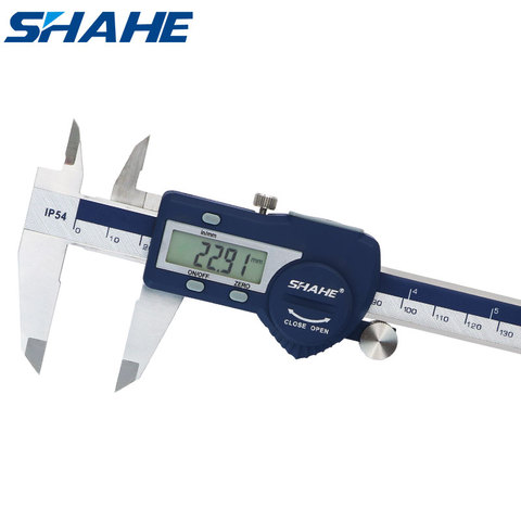 SHAHE-calibrador Digital de acero inoxidable endurecido, 0-150mm, micrómetro Vernier electrónico ► Foto 1/6