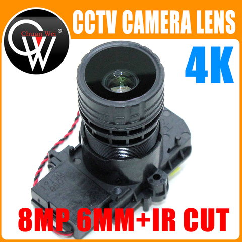 4K HD 6mm lente 8MP F0.95 M16 Focal 1/2.7 