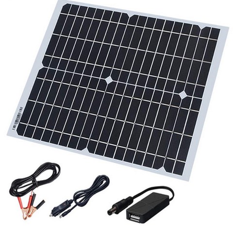 Panel Solar de 180W con 2 puertos USB, Kits de cargador portátil multifuncional, placa de carga Solar a prueba de agua, Cargador USB ► Foto 1/4