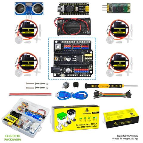 Kit de Inicio para proyecto DIY de KeyStudio para Arduino OTTO Robot (sin piezas de impresora 3D) ► Foto 1/6