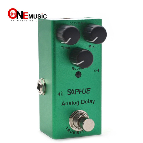 SAPHUE-guitarra eléctrica de retardo analógico, Pedal de efecto de perilla de repetición, Mini, tipo único, CC 9V, Bypass verdadero ► Foto 1/5