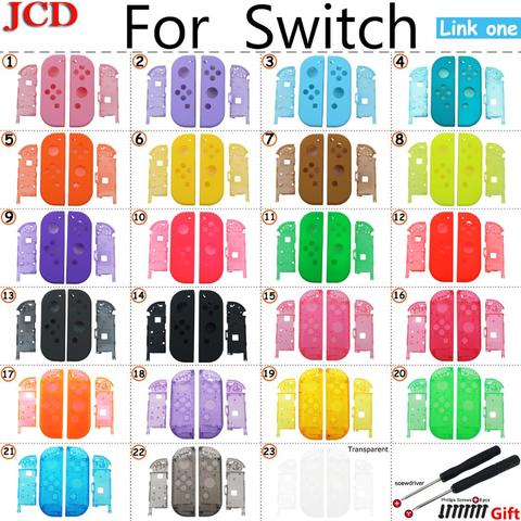 JCD para Nintendo Switch NS Joy Con, carcasa de repuesto, cubierta de carcasa para NX, JoyCons, funda de controlador, verde, rosa, negro ► Foto 1/6