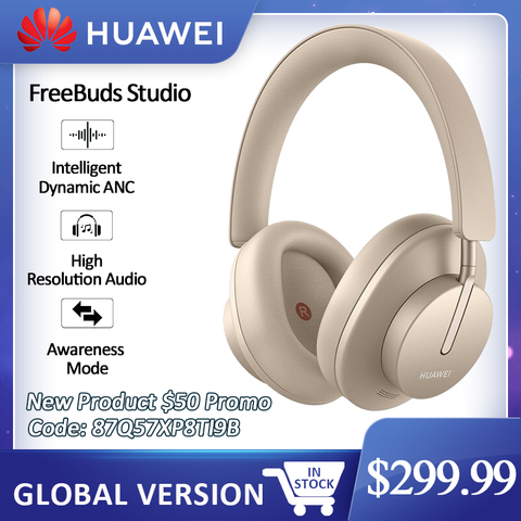 Huawei Freebuds Estudio Mundial versión de Bluetooth audiófilo auriculares TWS inalámbricos de alta fidelidad ANC tipo C Gaming Headset con ► Foto 1/1