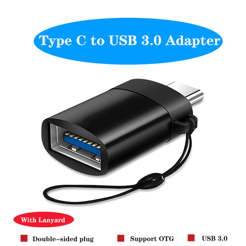OTG adaptador de USB-C tipo C para USB 3,0 Adaptador tipo-C adaptador de OTG Cable para Macbook pro aire Samsung Huawei Xiaomi Oneplus 7 USB OTG ► Foto 1/6