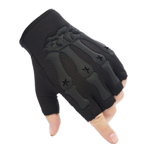 Guantes tácticos del ejército militar para hombre, guantes sin dedos, antideslizantes, para disparar Paintball, Motor, SWAT, medio dedo ► Foto 1/6