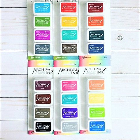 Tim Holtz-almohadilla de tinta oleosa impermeable, almohadilla de tinta, sello de cuero, almohadilla para sello, álbum de recortes, pintura para dedo, decoración de boda ► Foto 1/6