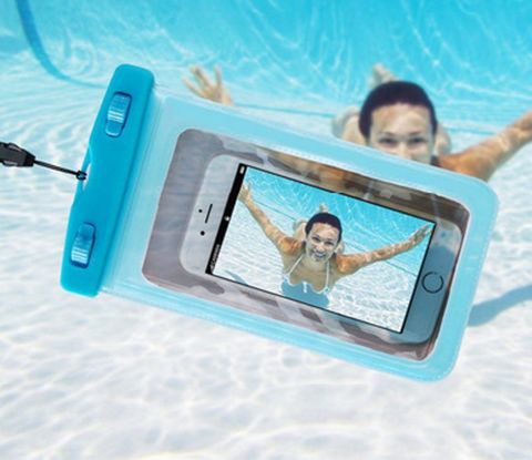 Piscina bolsas Universal bolsa impermeable de celular teléfonos bolsa de válvula de agua seca caso a la deriva accesorios piscina ► Foto 1/6