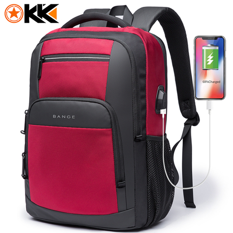 KAKA-mochila escolar de gran capacidad para adolescentes, morral para ordenador portátil con carga USB de 15,6 pulgadas ► Foto 1/6
