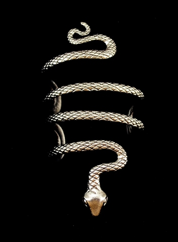 Pulsera de serpiente tibetana para mujer, brazalete elástico Punk étnico, brazalete de cristal Punk Rock, joyería de Indio Gitano ► Foto 1/6