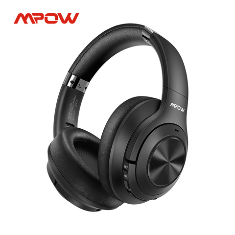 Mpow-auriculares híbridos H21Hybrid con Bluetooth 5,0, auriculares inalámbricos con cancelación activa de ruido, para música, CVC 6,0, 40 horas de reproducción, para iPhone 11 y Xiaomi ► Foto 1/6