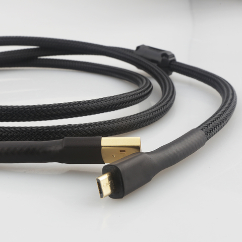 De alta calidad usb OTG línea hifi cable USB de doble anillo magnético chapado en oro amplificador DAC cable USB A micro USB ► Foto 1/6