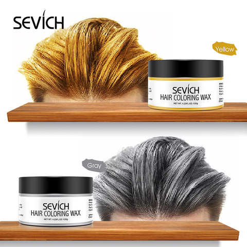 Sevich-tinte de pelo cera para el cabello, tinte permanente para el cabello, crema unisex fuerte, color gris, desechable pastel, peinados dinámicos ► Foto 1/6