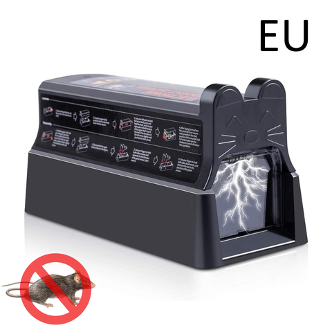 Eléctrico trampa para ratas ratones ratón asesino electrónicos roedor trampa de ratón roedor ratonera dispositivo de la UE/enchufe con Anti-puerta de Escape ► Foto 1/6