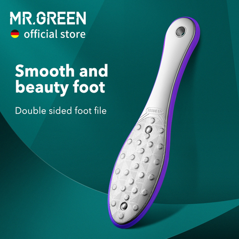 MR.GREEN-Herramientas de pedicura para el cuidado de los pies, limas para los pies, piel muerta con callosidades, removedor, limas profesionales de acero inoxidable de doble cara ► Foto 1/6