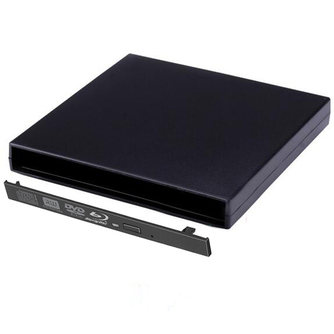 Caja de unidad óptica externa USB 9,5, cubierta externa, Blu-Ray, DVD, CD, DVD, Rom, RW a IDE, adaptador Caddy, novedad, 2,0mm ► Foto 1/6