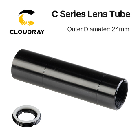 Cloudray-Tubo de lente CO2 Serie C, diámetro exterior de 24mm para lente diámetro de 20MM, FL50.8/63,5/101,6mm para máquina cortadora láser CO2 ► Foto 1/6