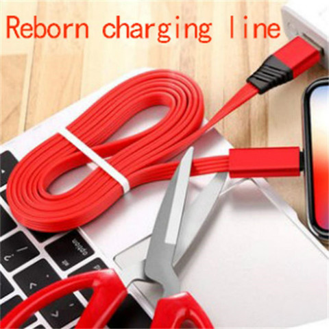 Cable USB Reborn de 1,5 M de largo Cable de carga reparable para Micro USB tipo C Cable para iPhone Cable cargador recuperable ► Foto 1/6