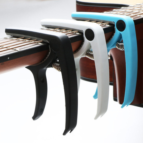 Capo-abrazadera de afinación para guitarra eléctrica, instrumento Musical, cejillas para acústicas, guitarra clásica, ukelele, bajo, accesorios de guitarra ► Foto 1/6