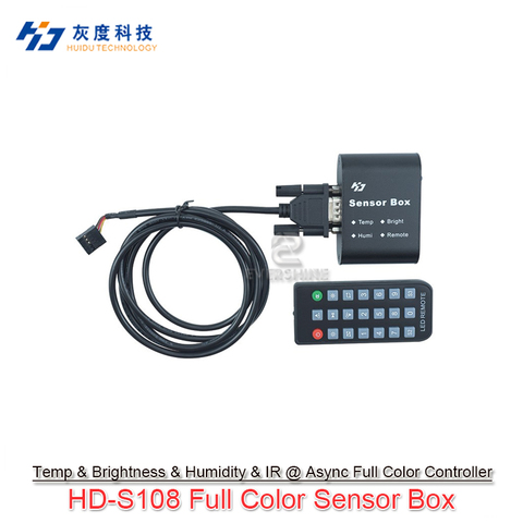 Huidu-Sensor de Función RGB a todo Color, soporte de caja IR, temperatura/humedad/brillo, funciona con HD-D15/D35/C15/C35/A30 ► Foto 1/6