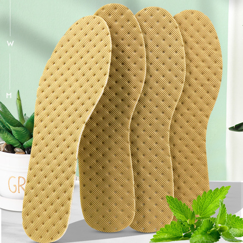 Plantillas deportivas para hombre y mujer, plantilla desodorante ligero, transpirable, absorbente del sudor, carbón de bambú, 5 pares ► Foto 1/6