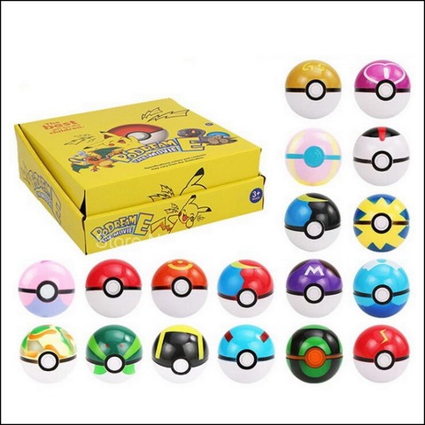 Figuras de acción de Pokémon, Set de Pokeball de 7cm, modelo de Pikachu, 8, 12 Uds. ► Foto 1/6