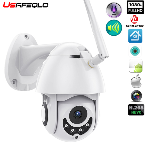 Cámara IP PTZ para exteriores WIFI, H.265X 1080p, domo de velocidad, cámaras de seguridad CCTV, IP, WIFI, Exterior, 2MP, IR, vigilancia del hogar ► Foto 1/6