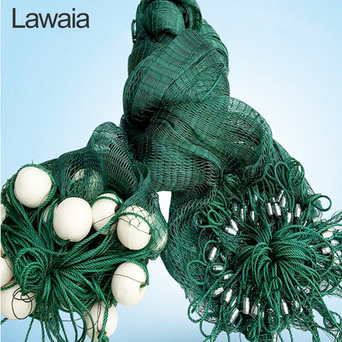 Lawaia-Redes de fundición de 5m, fuertes redes de pesca, plomada de hierro, barandilla de red antiaves, Red de dragado personalizada ► Foto 1/6