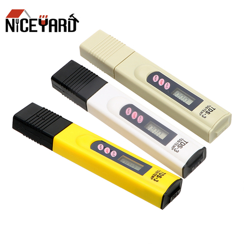 NICEYARD medidor de agua LCD medidor de TDS Tester Digital pruebas de calidad pluma/temperatura/PPM 0-9999 PPM de pureza de agua Filtro de herramientas de medición ► Foto 1/6