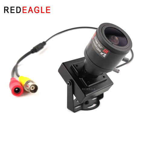 REDEAGLE-Mini cámara analógica CCTV CVBS, lente ajustable de 2,8-12mm, cámara de videovigilancia de seguridad para el hogar y el coche ► Foto 1/6