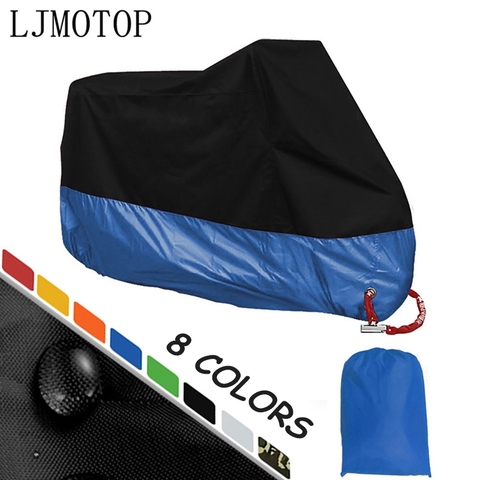 Cubierta impermeable para motocicleta, cubierta para lluvia, protección UV para exteriores para Suzuki GSF600 Bandit BURGMAN 400 GSXR 1000 1100 400 VS800 ► Foto 1/6