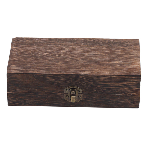Caja de almacenamiento para el hogar, organizador de postales de madera Natural con tapa dorada, caja de joyería artesanal hecha a mano ► Foto 1/6
