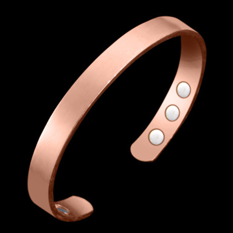 Brazalete magnético clásico liso para terapia de curación, brazalete para aliviar el dolor de la artritis, brazalete de terapia magnética para hombres y mujeres ► Foto 1/6