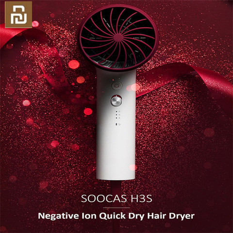 Soocare-secador de pelo Soocas H3S Anion, cuerpo de aleación de aluminio, 2022 W, salida de aire, diseño innovador de desviación, 1800 ► Foto 1/5