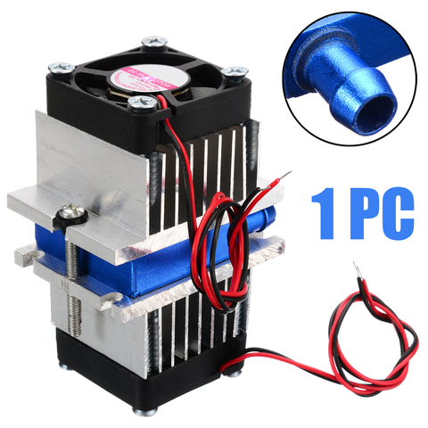 1 Set Mini aire acondicionado DIY Kit de Peltier termoeléctrico enfriador de refrigeración del sistema de refrigeración + ventilador de herramienta para el hogar ► Foto 1/6