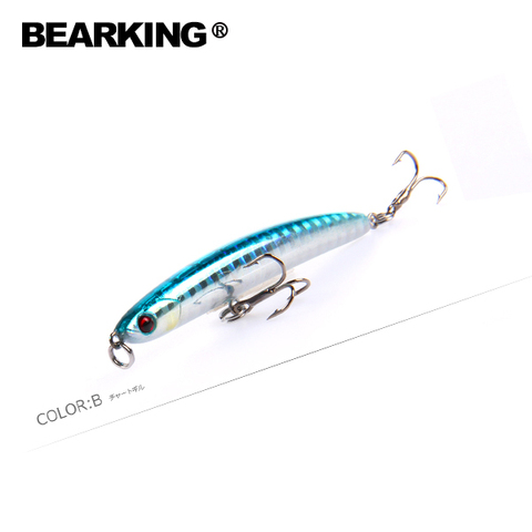 Bearking caliente al por menor de buena pesca señuelos Popper minnow calidad profesional cebos 68mm/6,2g señuelo de cebo articulado ► Foto 1/6