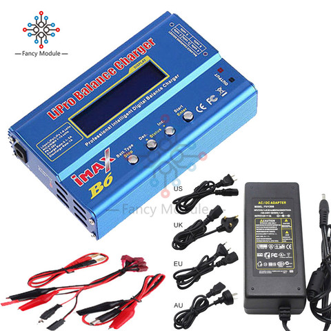 IMAX B6 Digital RC Lipo NiMh cargador de equilibrio de batería + AC POWER 12v 5A UE nos Reino Unido adaptador ► Foto 1/6