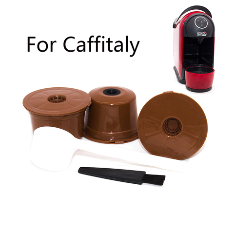 3 uds cápsulas de café reutilizables para Caffitaly, cápsulas de café rellenables, de plástico, aptas para el filtro de café Caffitaly ► Foto 1/6