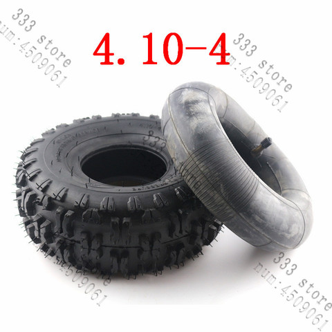 Neumático grueso de 4 pulgadas, 4,10/3,50-4, 410/350-4, ATV, Quad Go Kart, 47cc, 49cc, 4,10-4, tubo interno compatible con todos los modelos, 3,50-4 ► Foto 1/6