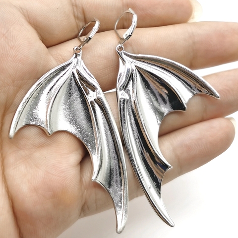 Pendientes de ala de murciélago, pendientes de murciélago, pendientes de Halloween, aretes de murciélago, amantes de murciélago, aretes victorianos góticos ► Foto 1/4