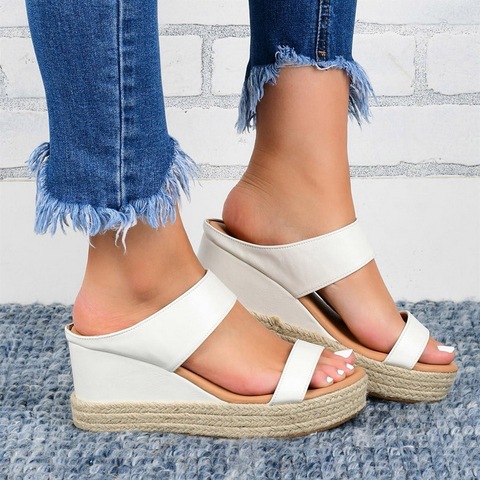 Sandalias planas con fondo sólido grueso para mujer, zapatos de estilo americano y europeo, con estampado de serpiente, para verano, S-V ► Foto 1/6