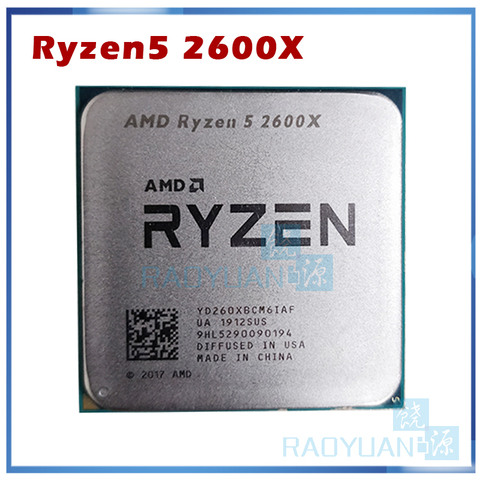 AMD-procesador de CPU AMD Ryzen 5 2600X R5 2600X 3,6 GHz, seis núcleos, 12 hilos, 95W, YD260XBCM6IAF Socket AM4 ► Foto 1/1