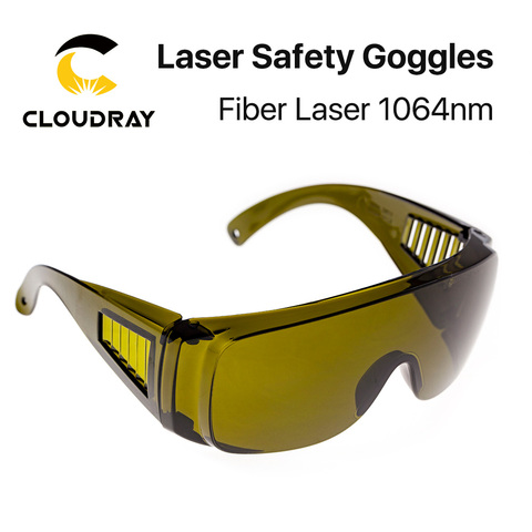 Gafas protectoras Cloudray 1064nm estilo B gafas de seguridad láser 850-1300nm OD4 + CE para láser de fibra ► Foto 1/6