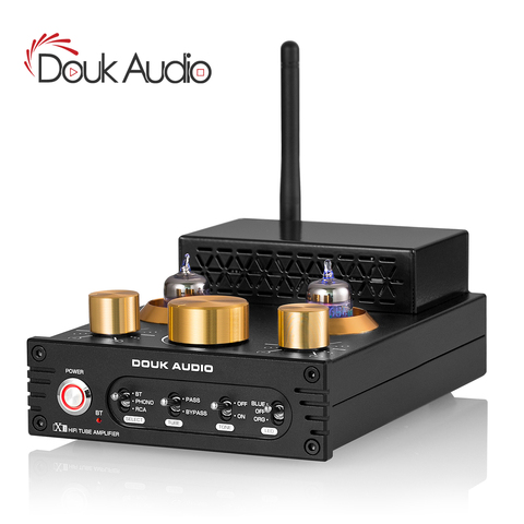 Douk-AMPLIFICADOR DE Audio HiFi Bluetooth 5,0, tubo de vacío, tocadiscos, estéreo, APTX-LL, 160W + 160W ► Foto 1/6