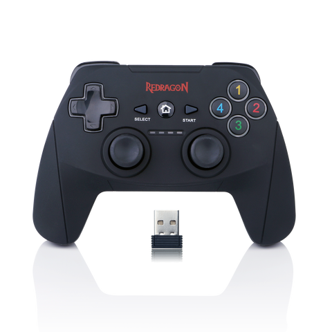 Redragon G808 Gamepad, PC Game Controller, Joystick con doble vibración, grada, para Windows PC,PS3,Playstation,Android,Xbox 360 ► Foto 1/6