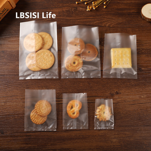 LBSISI Life de galletas esmeriladas, 100 Uds., bolsa sellada en caliente, turrón de copo de nieve pastel, bolsa sellada para máquina pequeña de arándano ► Foto 1/6