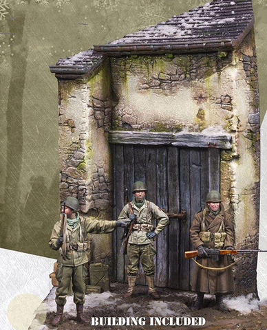 1/35 soporte de equipo antiguo incluye 3 y paisaje figura de resina en miniatura kits gk en miniatura sin montar sin pintar ► Foto 1/3