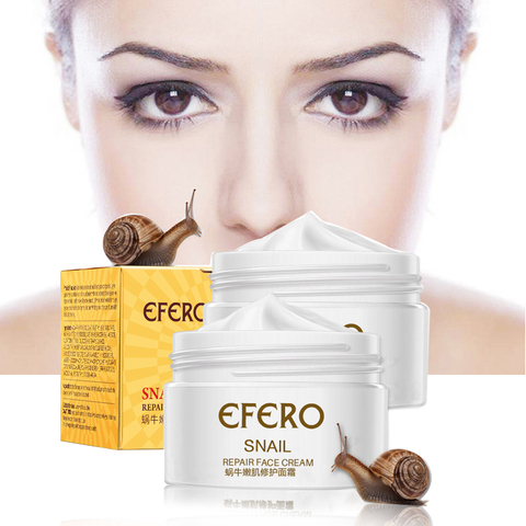 EFERO Anti envejecimiento Caracol crema para la cara de esencia blanqueamiento crema de Caracol suero húmedo nutritiva de elevación para el cuidado de la piel Crema anti Arrugas ► Foto 1/6