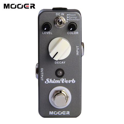 Mooer ShimVerb reverberación Digital guitarra efecto Pedal Mini Guitarra Pedal 3 modos de reverberación para guitarra eléctrica piezas de guitarra verdadera Bypass ► Foto 1/5